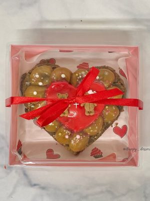 Brownie Corazón  Lazo Rojo